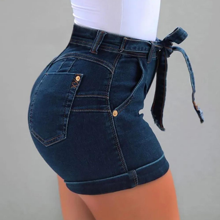 Brooklyn High-Rise Denim Shorts