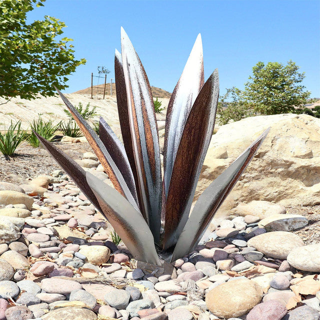 Oasis Rustic Agave Metal Sculpture