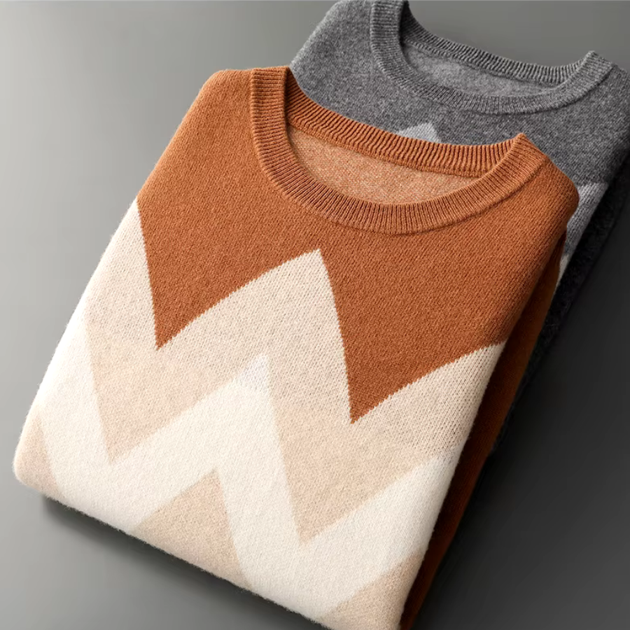 Geometric Wool Sweater