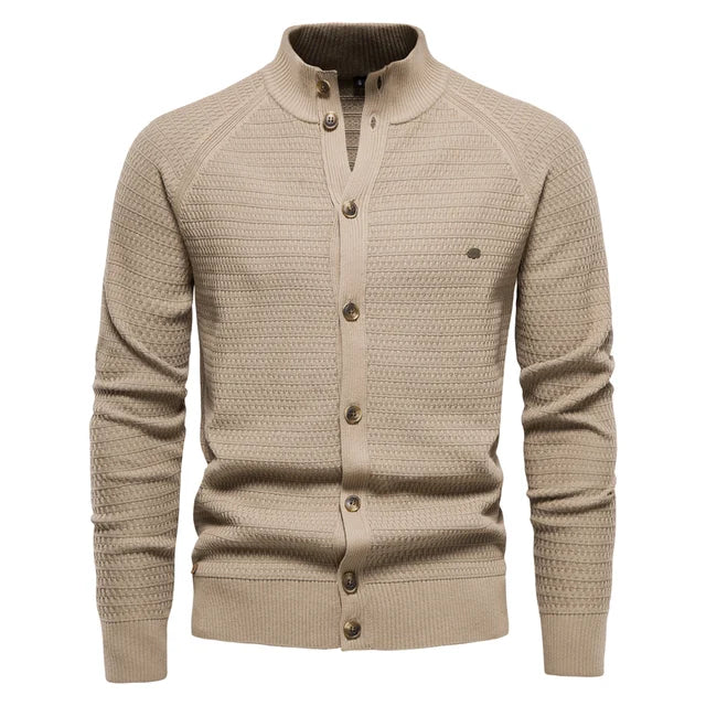 Frank Harding Wool Knit Cardigan