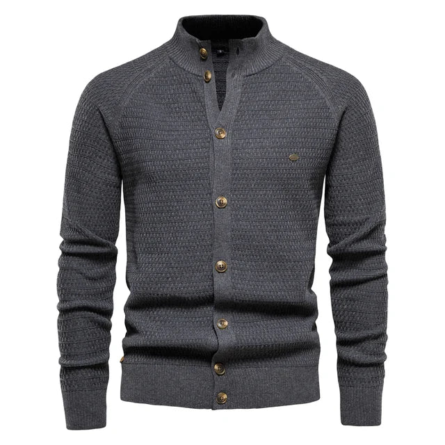 Frank Harding Wool Knit Cardigan