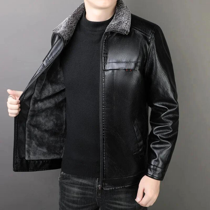 Dan Lockhart Leather Sherpa Jacket