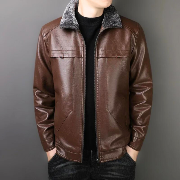 Dan Lockhart Leather Sherpa Jacket