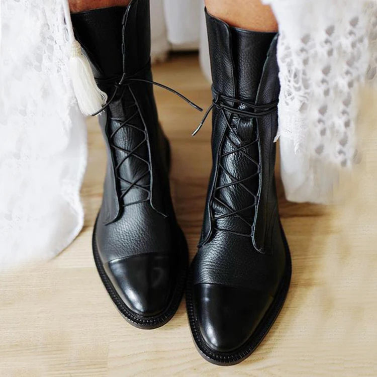 Capstone Patent Leather Boots