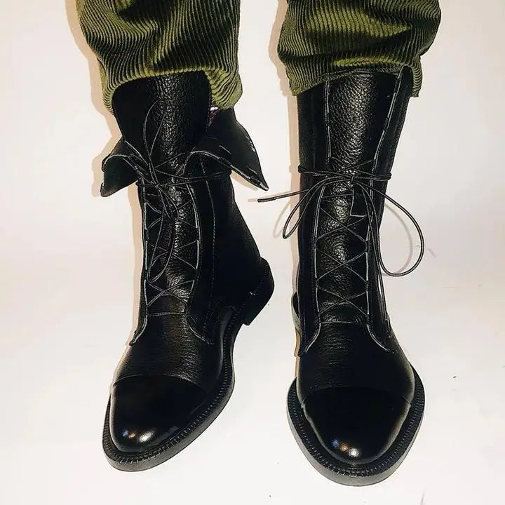 Capstone Patent Leather Boots