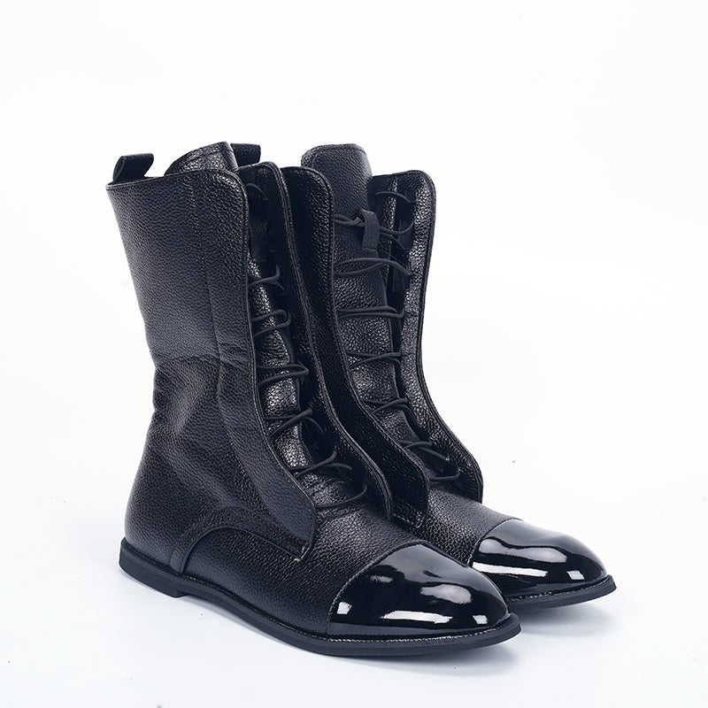 Capstone Patent Leather Boots