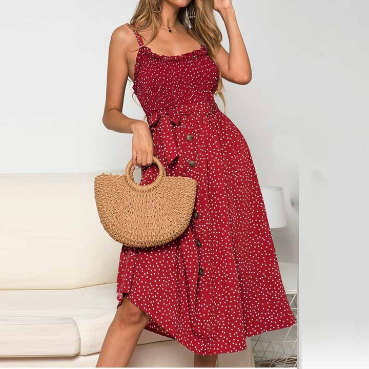 Dot Diva Pleated Sundress