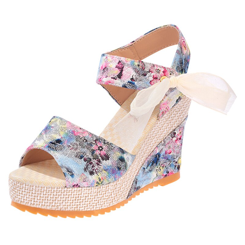 Artemisia Floral Peep Toe Shoes