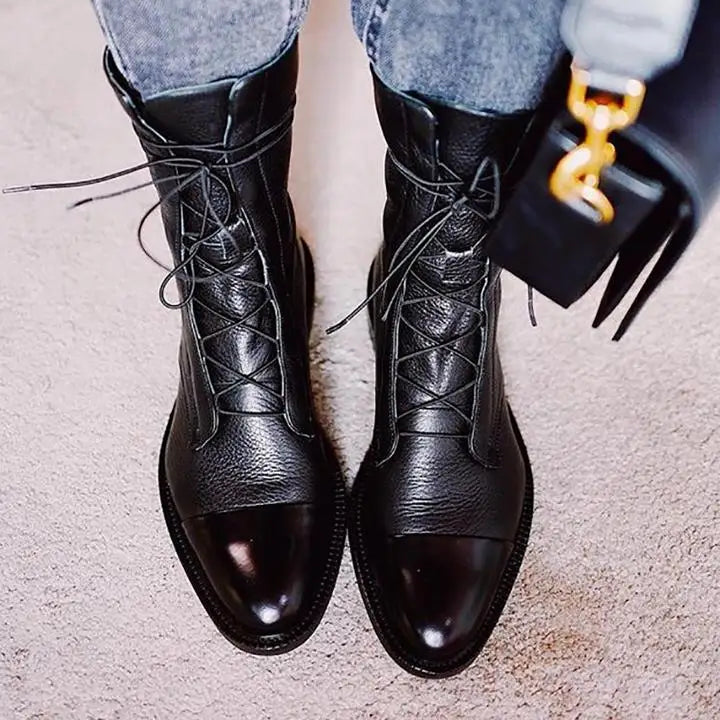 Capstone Patent Leather Boots