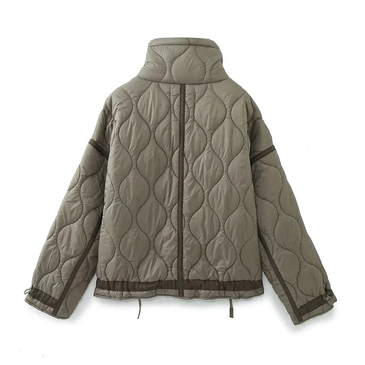 Wave Form Quilted Parka