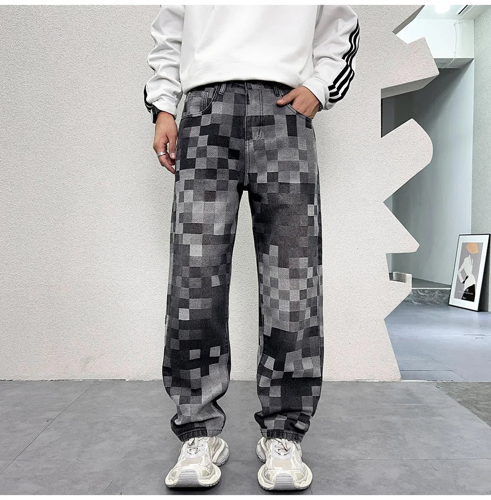 Mosaic Glitch Jeans