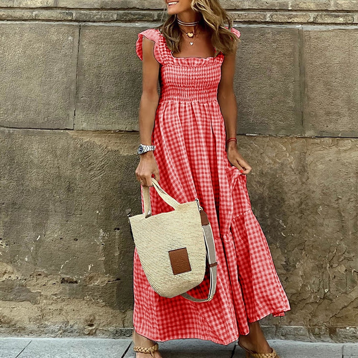 Plaid Paradise Maxi Dress