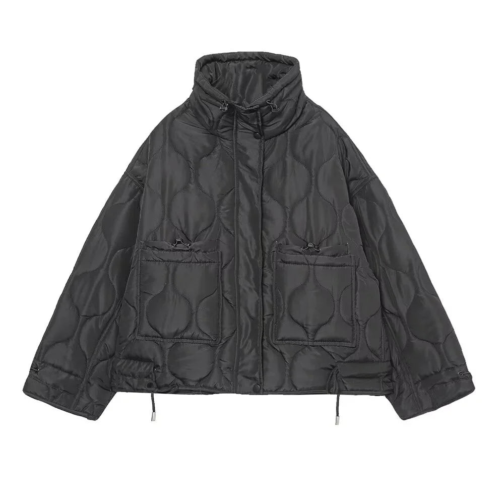 Wave Form Quilted Parka