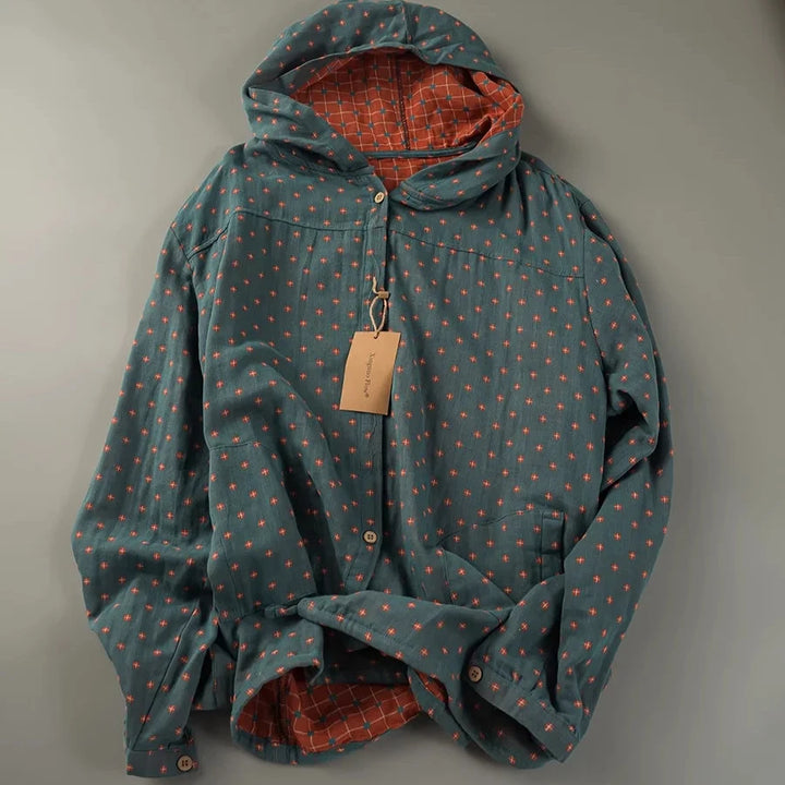 Dewberry 100% Cotton Plaid Hoodie