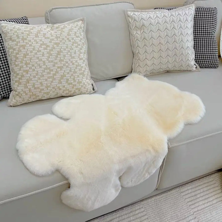 Teddy Plush Rabbit Fur Rug