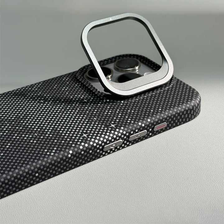 Titanium Lens Stand iPhone Case