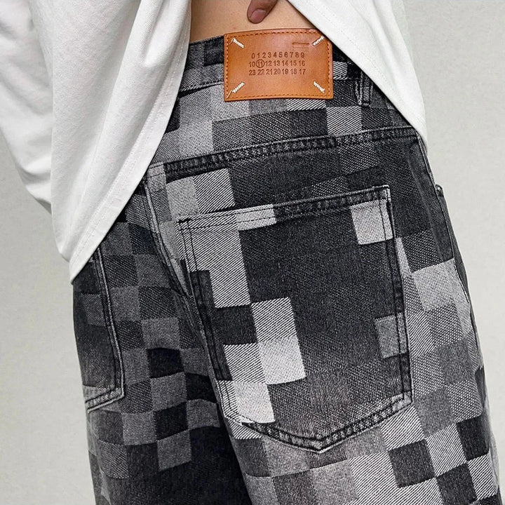 Mosaic Glitch Jeans