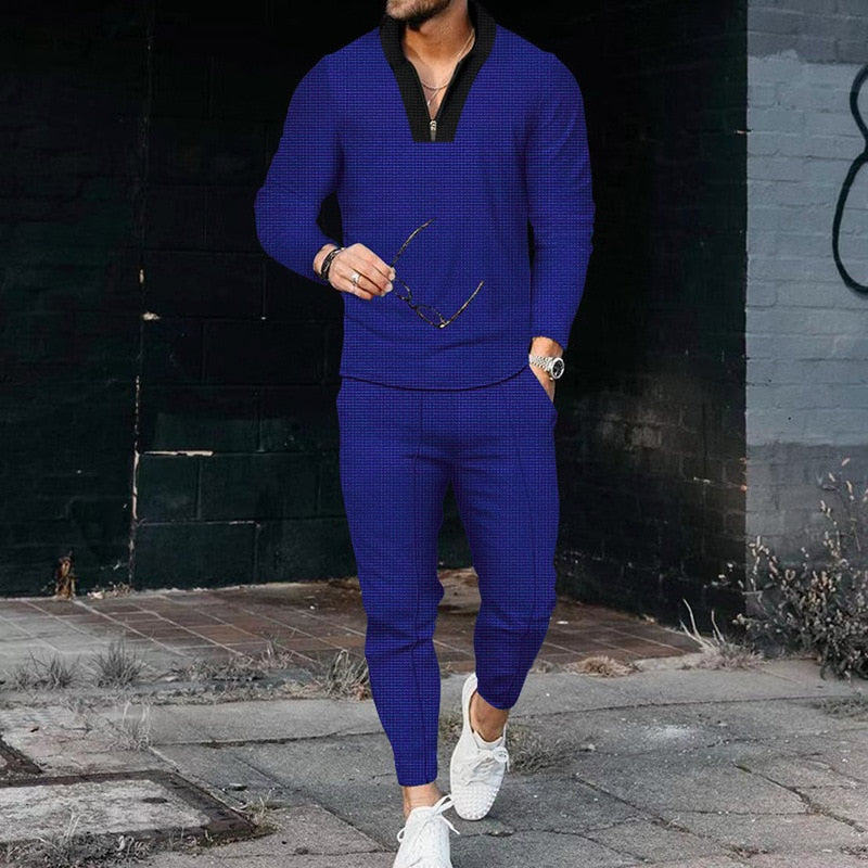 Cityslick Waffle Knit Tracksuit