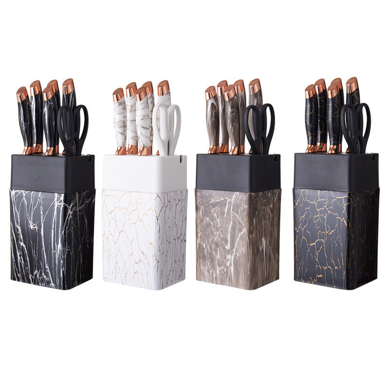 Opulent Marble 7pc Knife Set