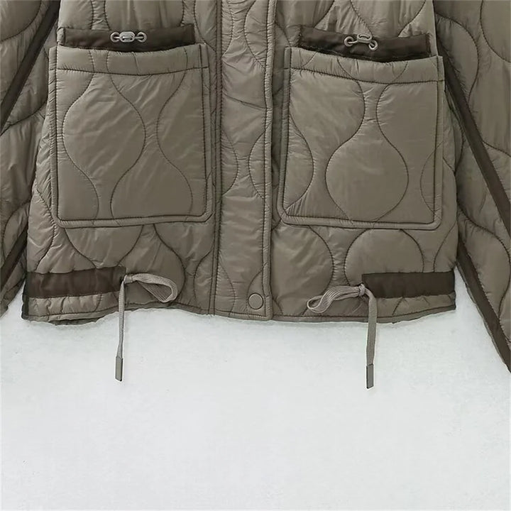 Wave Form Quilted Parka