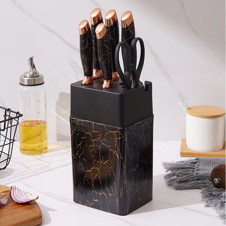 Opulent Marble 7pc Knife Set