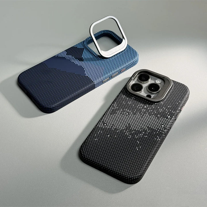 Titanium Lens Stand iPhone Case