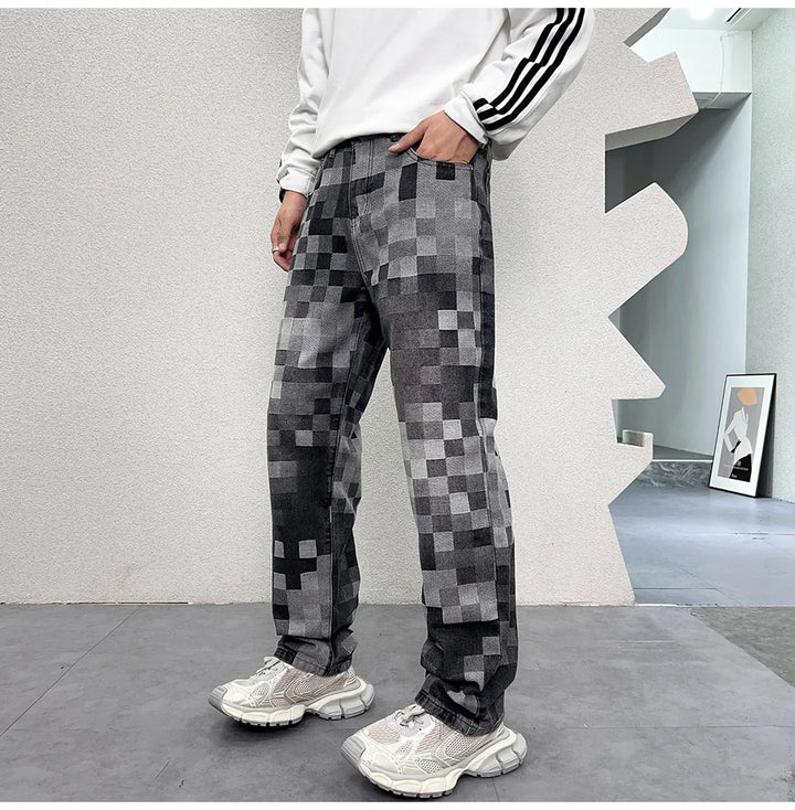 Mosaic Glitch Jeans