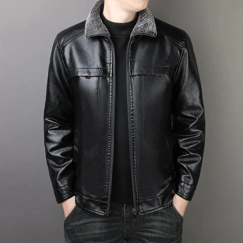 Dan Lockhart Leather Sherpa Jacket