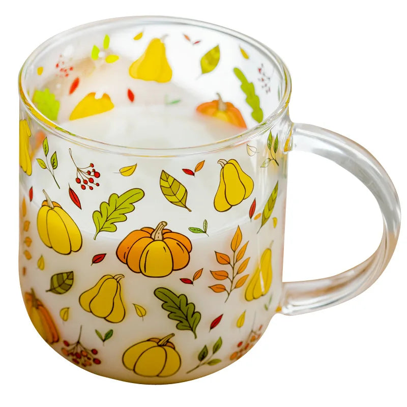 Sunny Orchard Glass Mugs