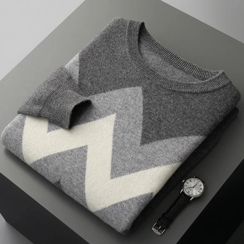 Geometric Wool Sweater