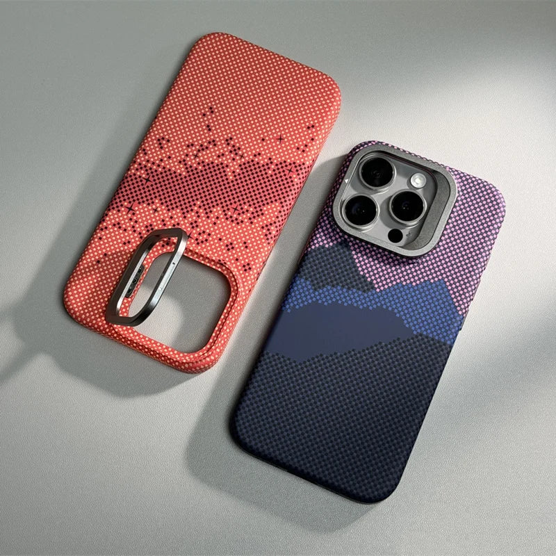 Titanium Lens Stand iPhone Case