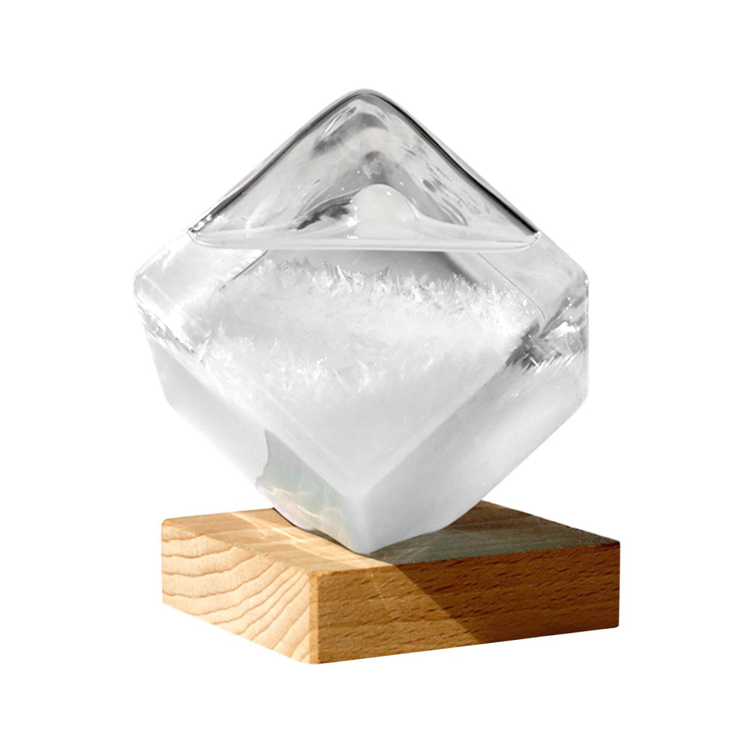 Serene Forecast Crystal Cube