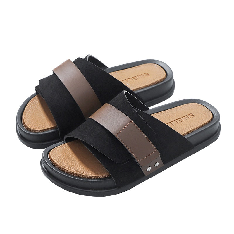 Dionysus Frosted Leather Sandals