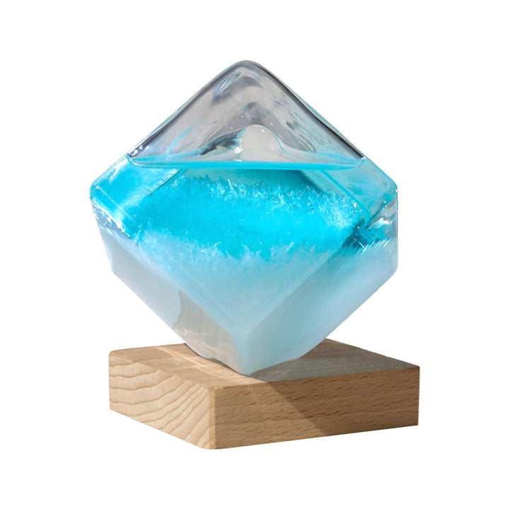 Serene Forecast Crystal Cube