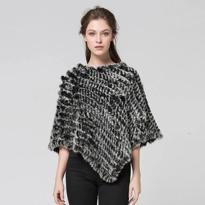 Ellaria Rabbit Fur Poncho