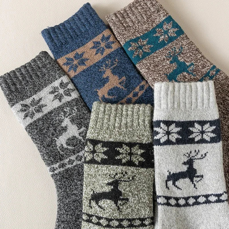 Elk Crew Merino Wool Socks