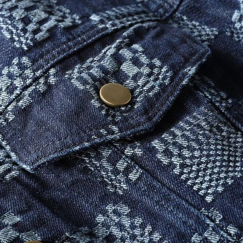 Main Vintage Paisley Denim Jacket