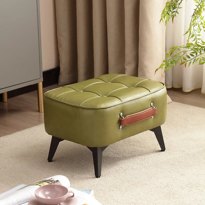 Oakman Leather Ottoman