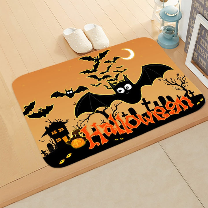 Festive Fright Halloween Welcome Rug