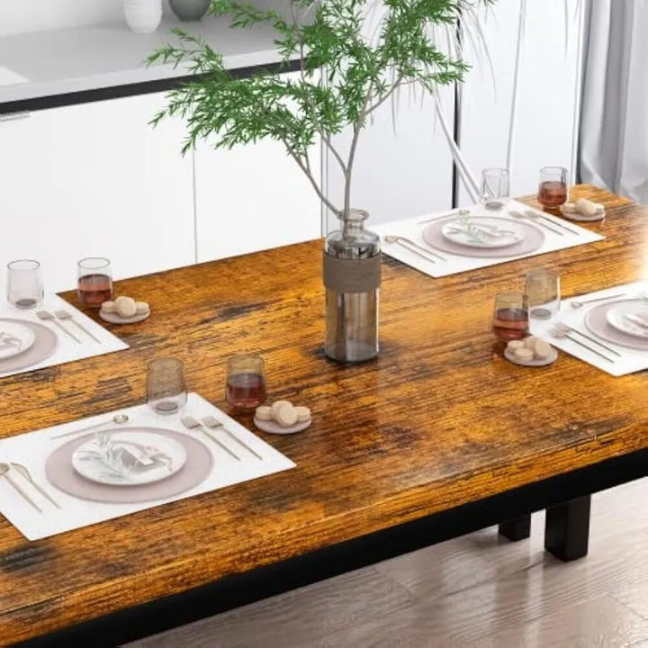 Oakwood Minimalist Dining Table Set