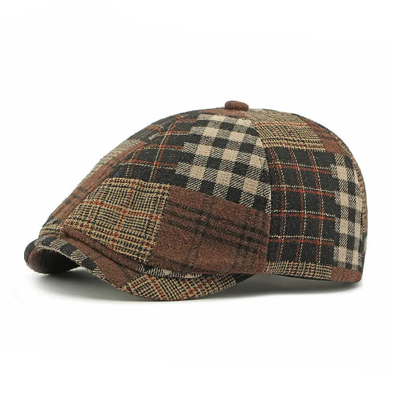 Newsboy Plaid Cap