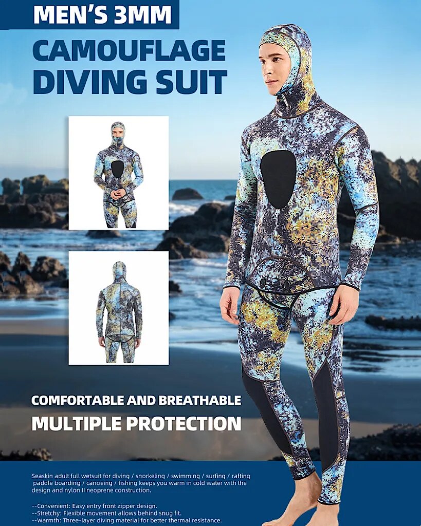 HydroFlex 3MM Camo Wetsuit