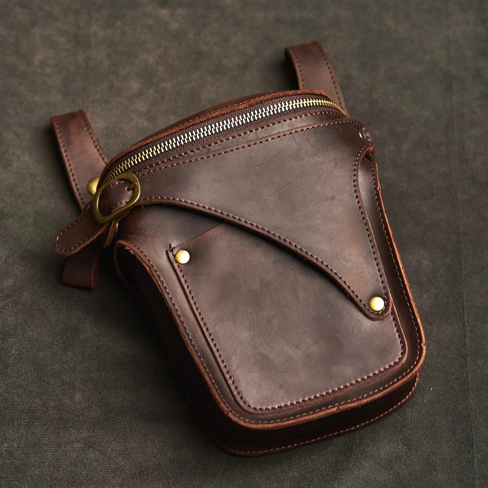 Urban Explorer Leather Waist Bag