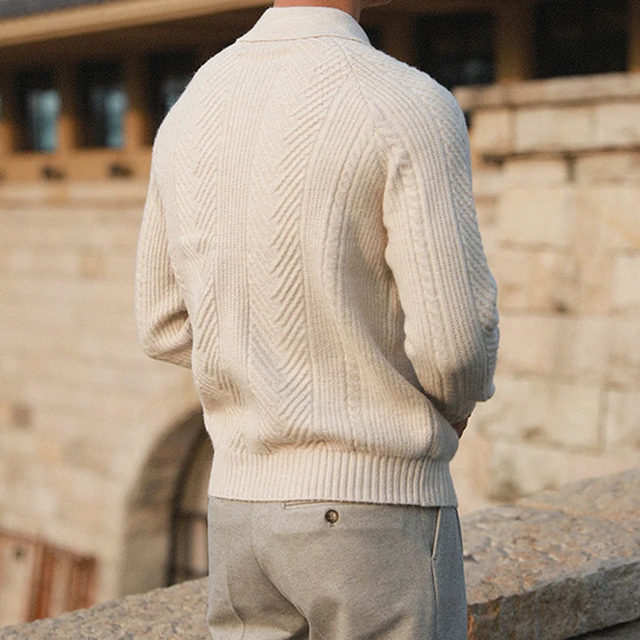 Grayson Knit Wool Polo