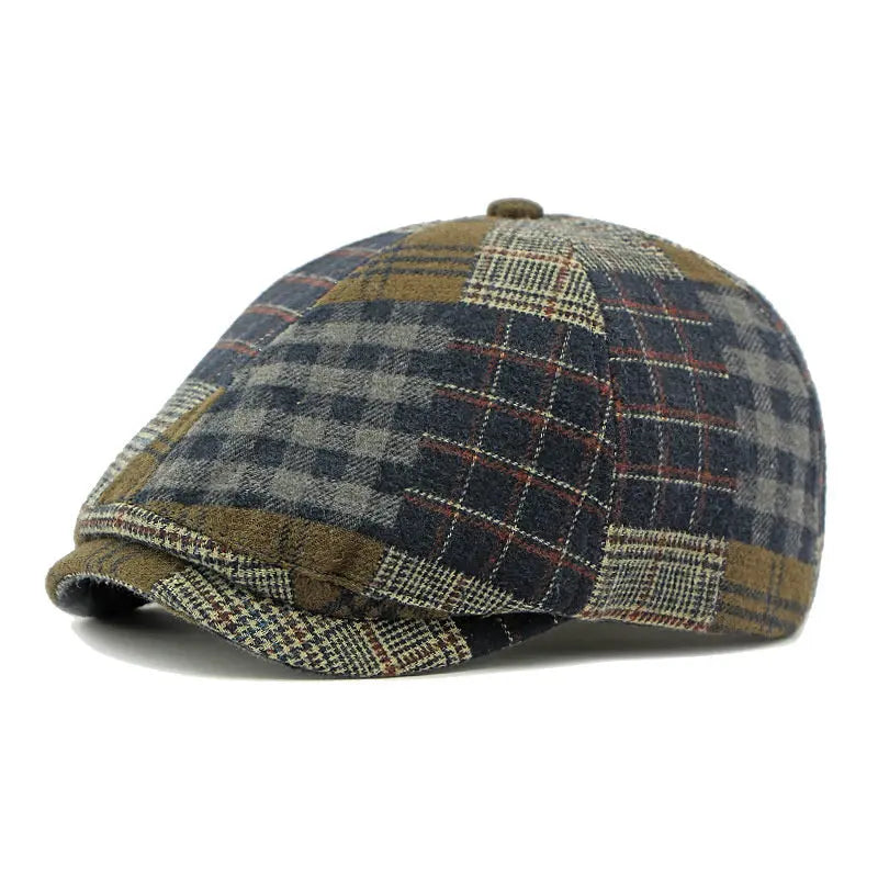 Newsboy Plaid Cap