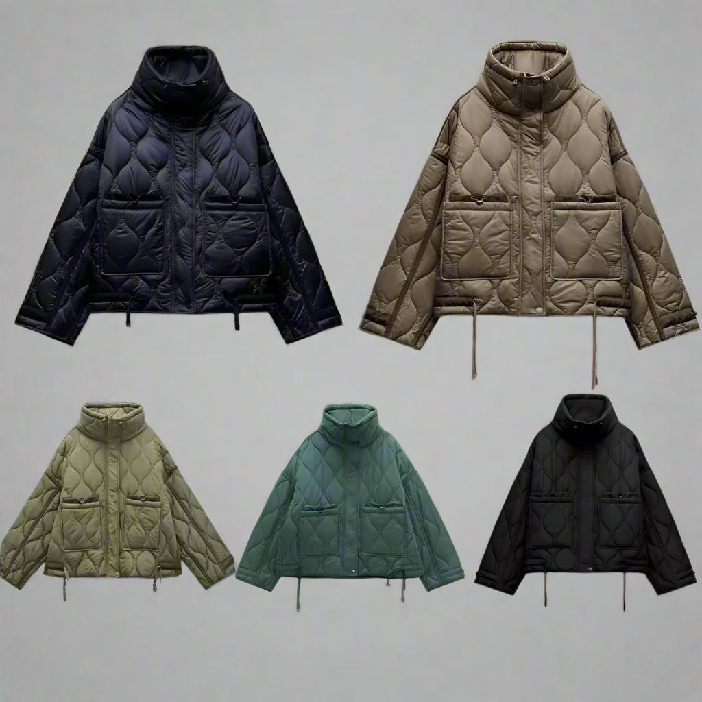 Wave Form Quilted Parka