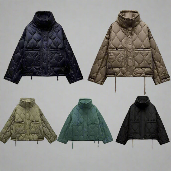 Wave Form Quilted Parka