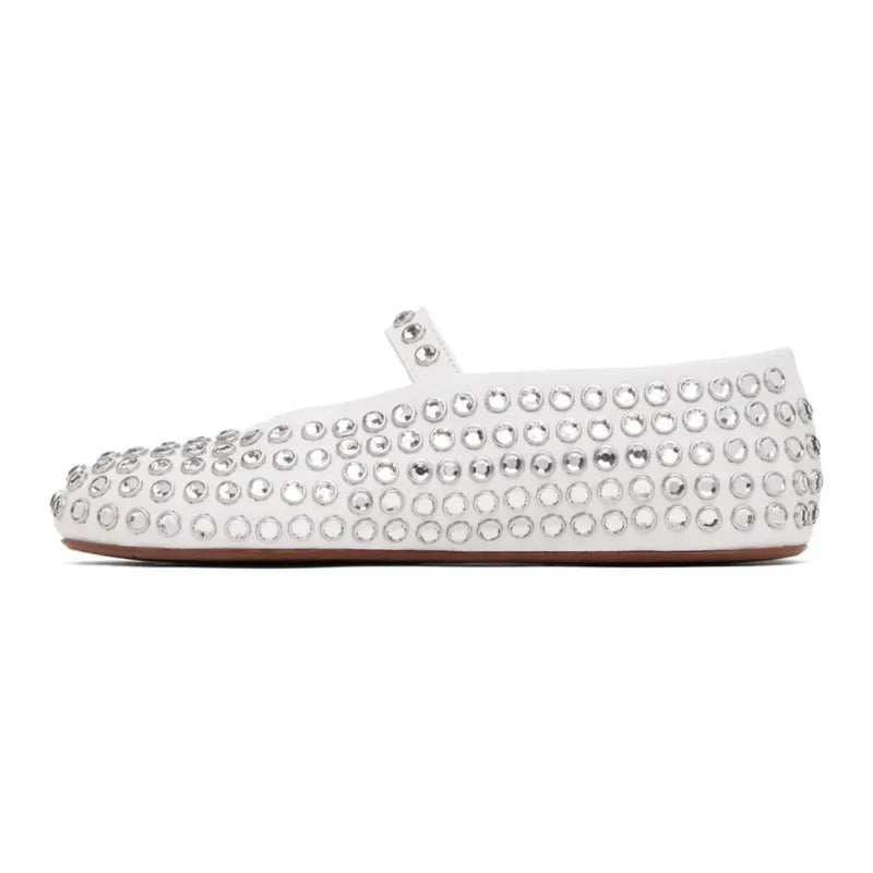 Allure Crystal Embellished Flats