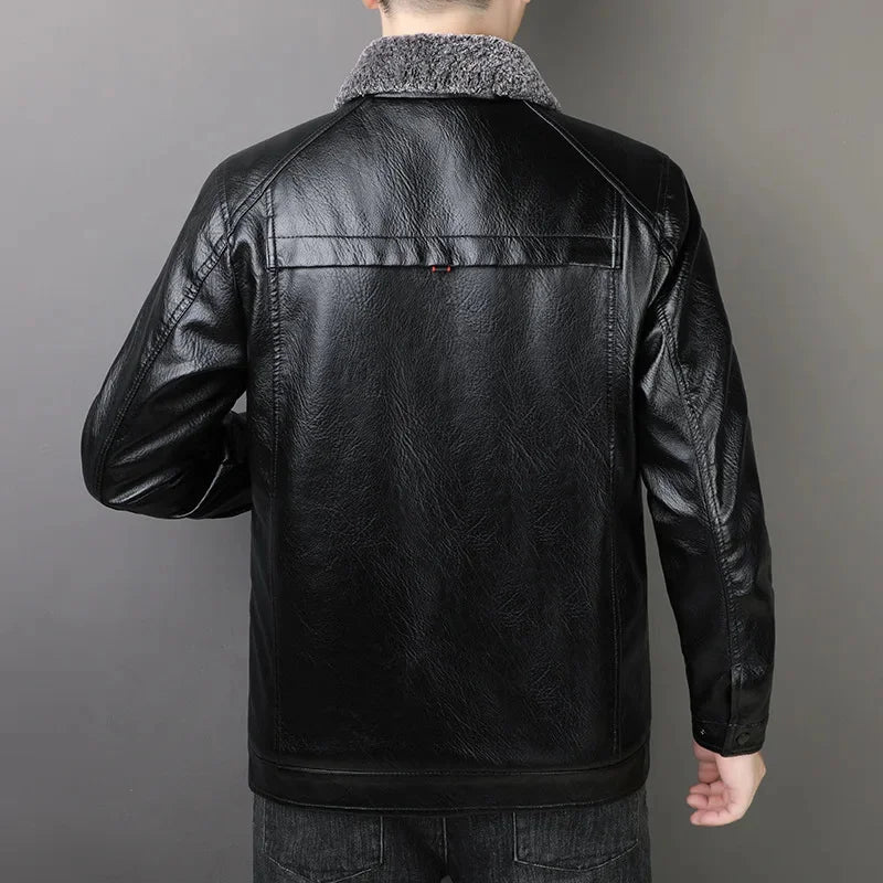 Dan Lockhart Leather Sherpa Jacket