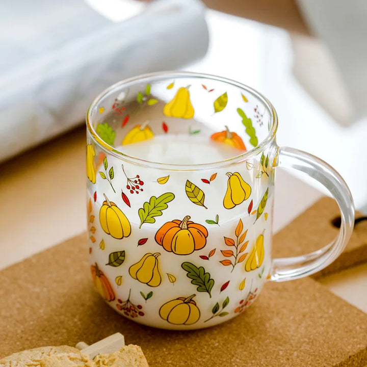 Sunny Orchard Glass Mugs